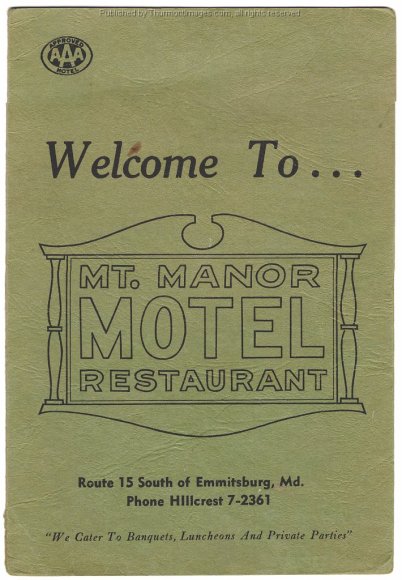 Mt Manor Restaurant Menu JAK 003A