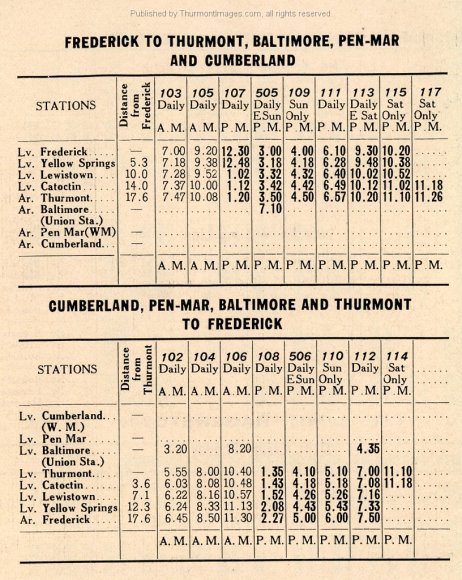 HFRR Time Table 06-28-1931 001C JAK