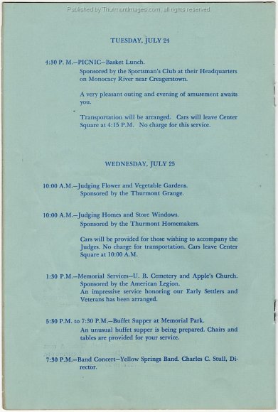 1951 Bicentennial and Homecoming Program RLill 001D