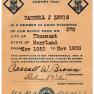 Cub Scouts Darrell Lewis Membership Card 1952 001A LinLew