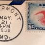 Match House Air Mail Cover 1938-05-21 JAK 001D