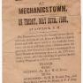 Memorial Day Program Mechanicstown 1890 001A DB 