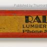 Miller, Ralph Lumber Ad Pencil JAK