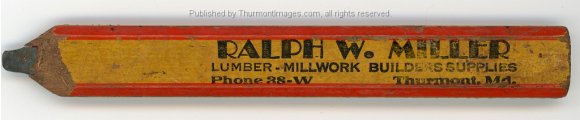 Miller, Ralph Lumber Ad Pencil JAK