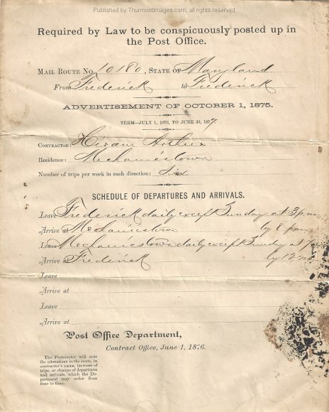 Post Office Contract 1876 001