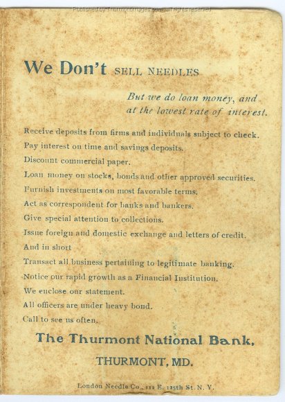 Thurmont Bank 1902 Ad 001C JAK