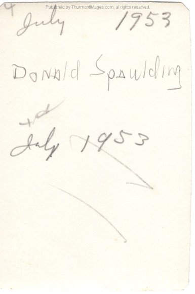 Donnie Spaulding July 1953 MJB-DB 001B